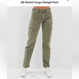 AE stretch cargo straight leg pant